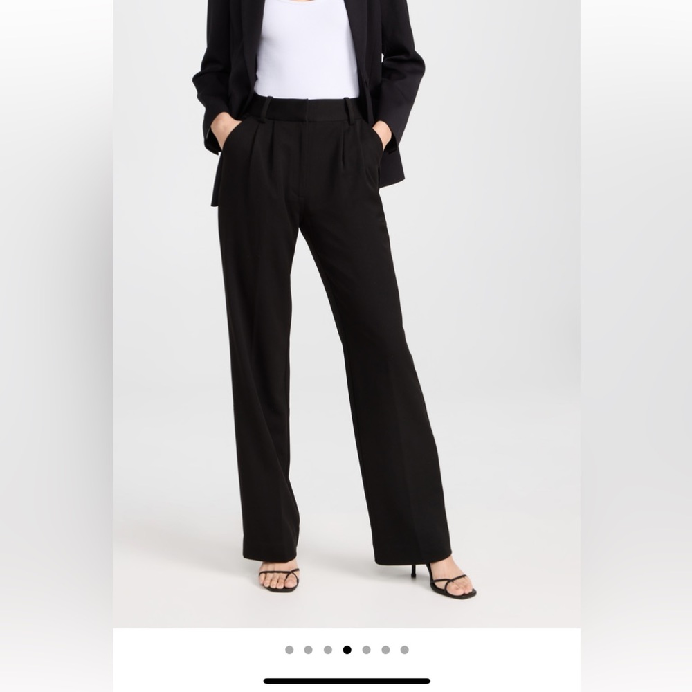 Favorite Daughter Black Wide-Leg Trousers